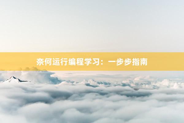 奈何运行编程学习：一步步指南